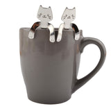 Stainless Steel Coffee & Tea Spoon Mini Cat Long Handle - milanoutlet