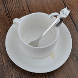 Stainless Steel Coffee & Tea Spoon Mini Cat Long Handle - milanoutlet