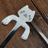 Stainless Steel Coffee & Tea Spoon Mini Cat Long Handle - milanoutlet