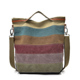 Canvas Shoulder Bag - milanoutlet