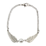 Pearl Angel Wings Jewelry Dove Peace Bracelet - milanoutlet