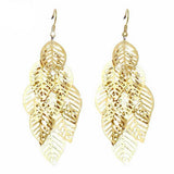 Vintage Retro Bohemian Tassel Leaf Earrings - milanoutlet