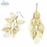 Vintage Retro Bohemian Tassel Leaf Earrings - milanoutlet