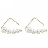 Minimalist pearl Earrings - milanoutlet