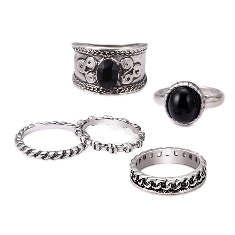 Vintage 5 PCS Ring Set