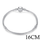 5 Style Silver Color LOVE Snake Chain Bracelet - milanoutlet