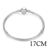 5 Style Silver Color LOVE Snake Chain Bracelet - milanoutlet