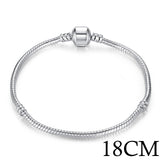 5 Style Silver Color LOVE Snake Chain Bracelet - milanoutlet