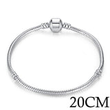 5 Style Silver Color LOVE Snake Chain Bracelet - milanoutlet