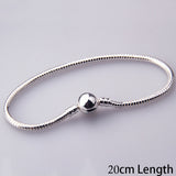 5 Style Silver Color LOVE Snake Chain Bracelet - milanoutlet