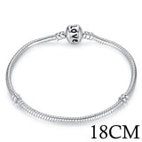 5 Style Silver Color LOVE Snake Chain Bracelet - milanoutlet