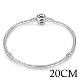 5 Style Silver Color LOVE Snake Chain Bracelet - milanoutlet