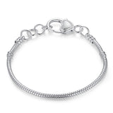 5 Style Silver Color LOVE Snake Chain Bracelet - milanoutlet