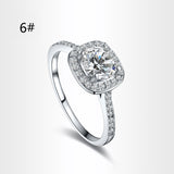 Diamond Ring Hearts and Arrows Zircon Ring - milanoutlet