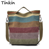 Canvas Shoulder Bag - milanoutlet