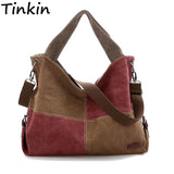 Patchwork Canvas Women Handbag - milanoutlet