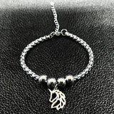 Unicorn Stainless Steel Charm Bracelet