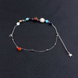 Eight Planets Solar System Guardian Star Natural Stone Bracelets