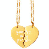 Two Halves Heart Necklace - milanoutlet