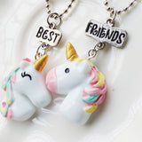 2PCS/Lot Unicorn Pendant Necklaces