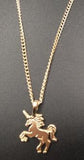 Gold SilverUnicorn Necklace