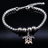 Unicorn Stainless Steel Charm Bracelet